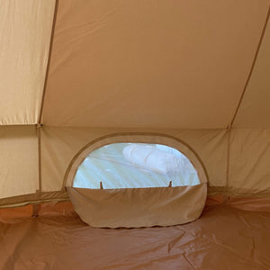 5m Fireproof Bell Tent With Stove Hole & Flap