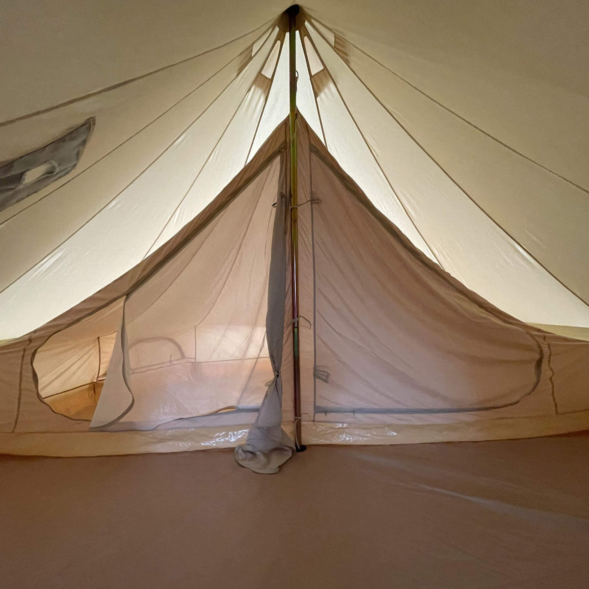 5m Bell Tent Fireproof With Stove Hole & Flap - Bell Tent Sussex