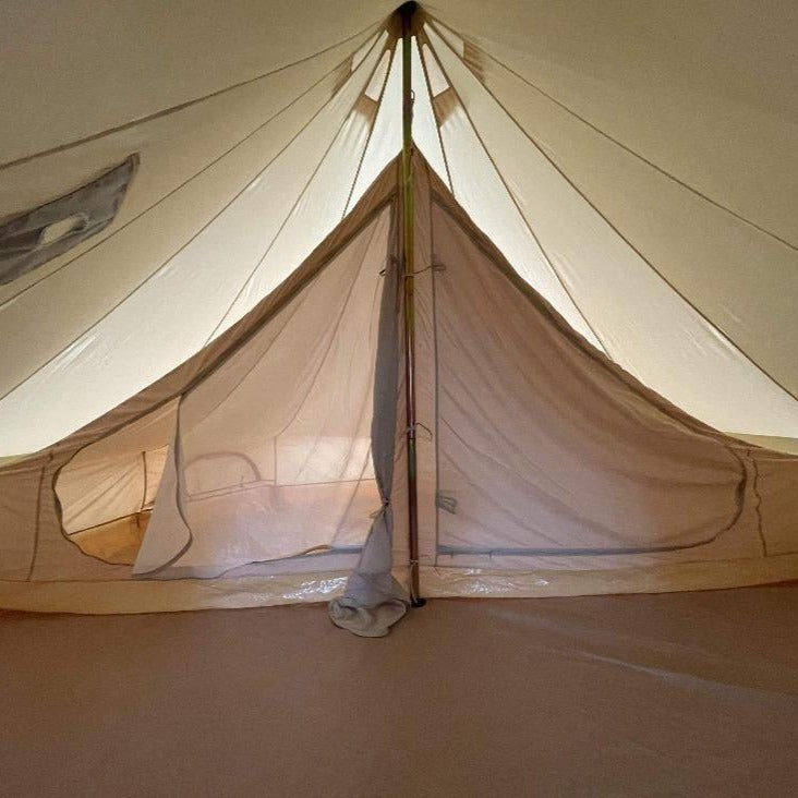 4m Bell Tent With Stove Hole & Flap - Bell Tent Sussex