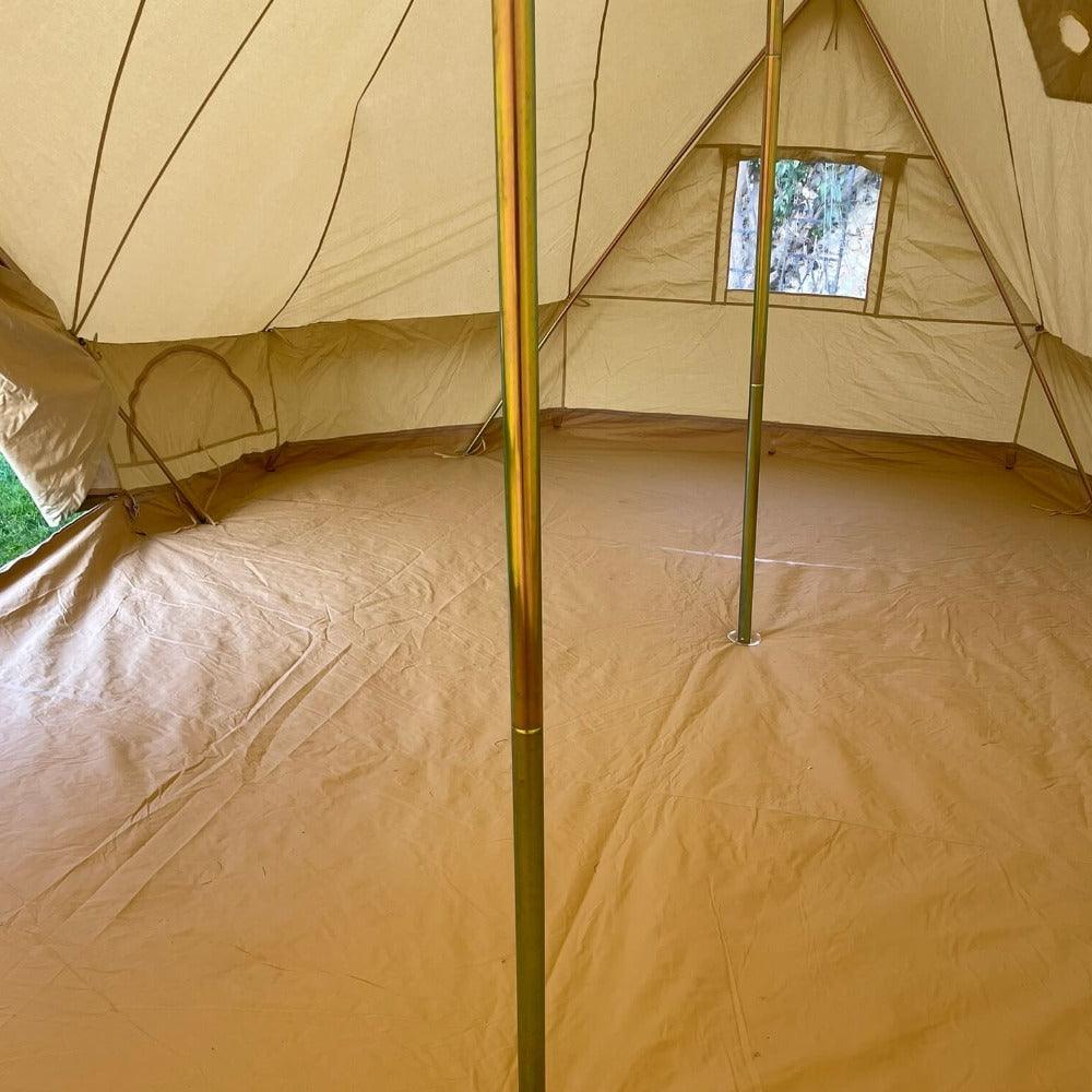 emperor bell tent with stove hole Emperor Fireproof Canvas Tent for Camping and Events – Bell Tent Sussex