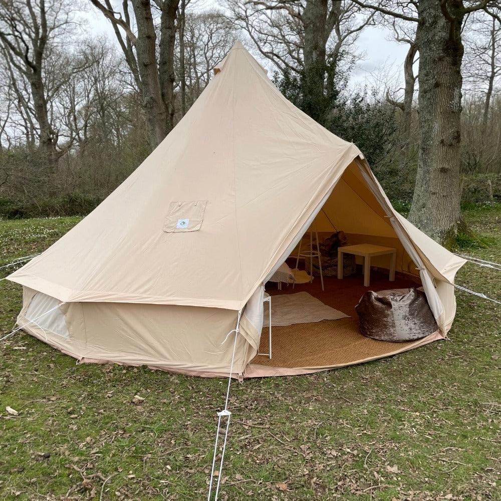 4m Bell Tent With Stove Hole &amp; Flap - Bell Tent Sussex