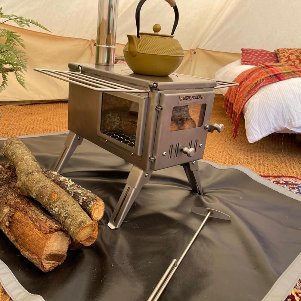 Highlander 304 PLUS Stainless Steel Portable Stove - Bell Tent Sussex