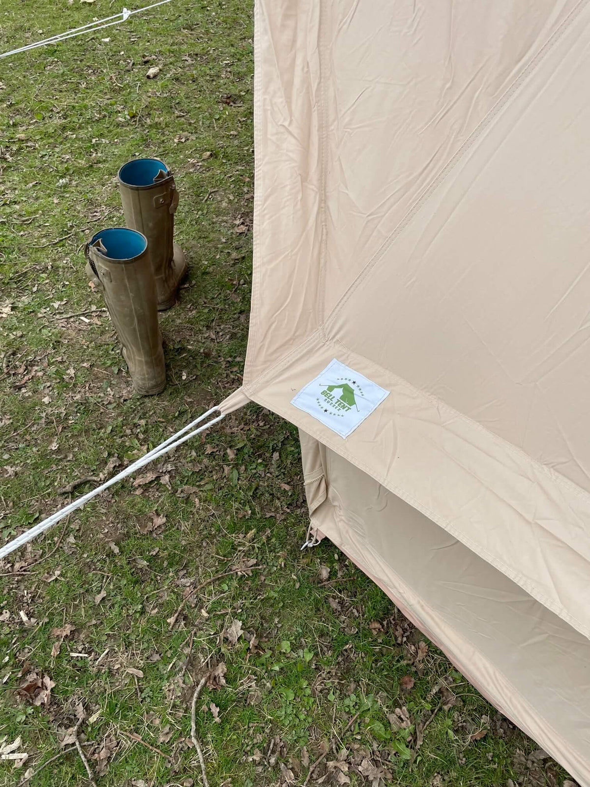 5m Bell Tent Fireproof With Stove Hole & Flap - Bell Tent Sussex