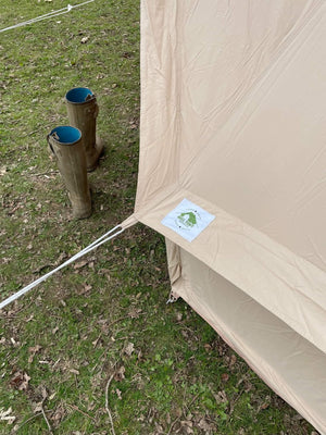 5m Fireproof Bell Tent With Stove Hole & Flap