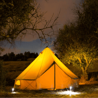 4m Bell Tent Fireproof With Stove Hole & Flap - Bell Tent Sussex