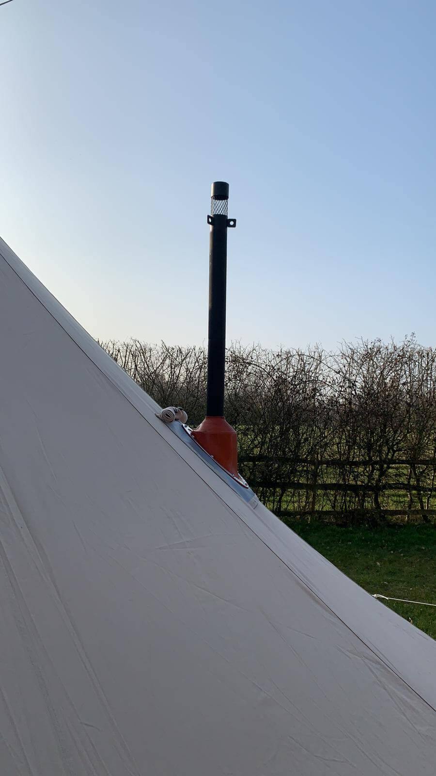 Stove angled flashing kit for bell tent - Bell Tent Sussex
