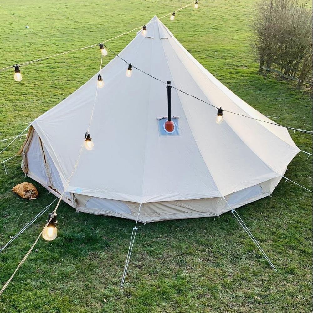 6m Bell Tent With Stove Hole &amp; Flap - Bell Tent Sussex